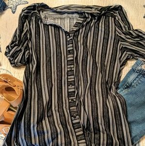 Eden and Olivia button down